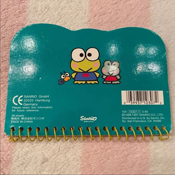 Vintage Sanrio Keroppi Mini Notepad Paper Book - Picture 8 of 10
